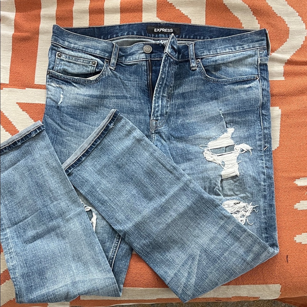 Express Ripped Denim Jeans